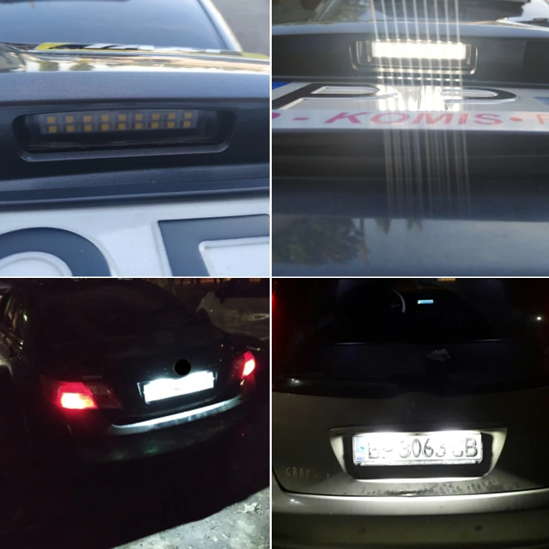 

2шт OEM # 81271-30290 Для Lexus IS300 IS200 2001-2005 LS430 GS300 RX330 HS250h Автомобильные светодиодные лампы освещения номерного знака белые