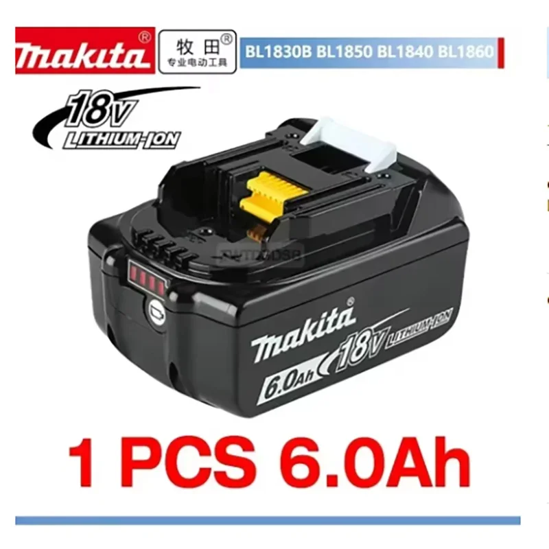 Japón Makita 18V 5.0Ah batería de herramienta eléctrica DDF487 DGA404 DTW700 DHP487 reemplazo de batería LED de carga