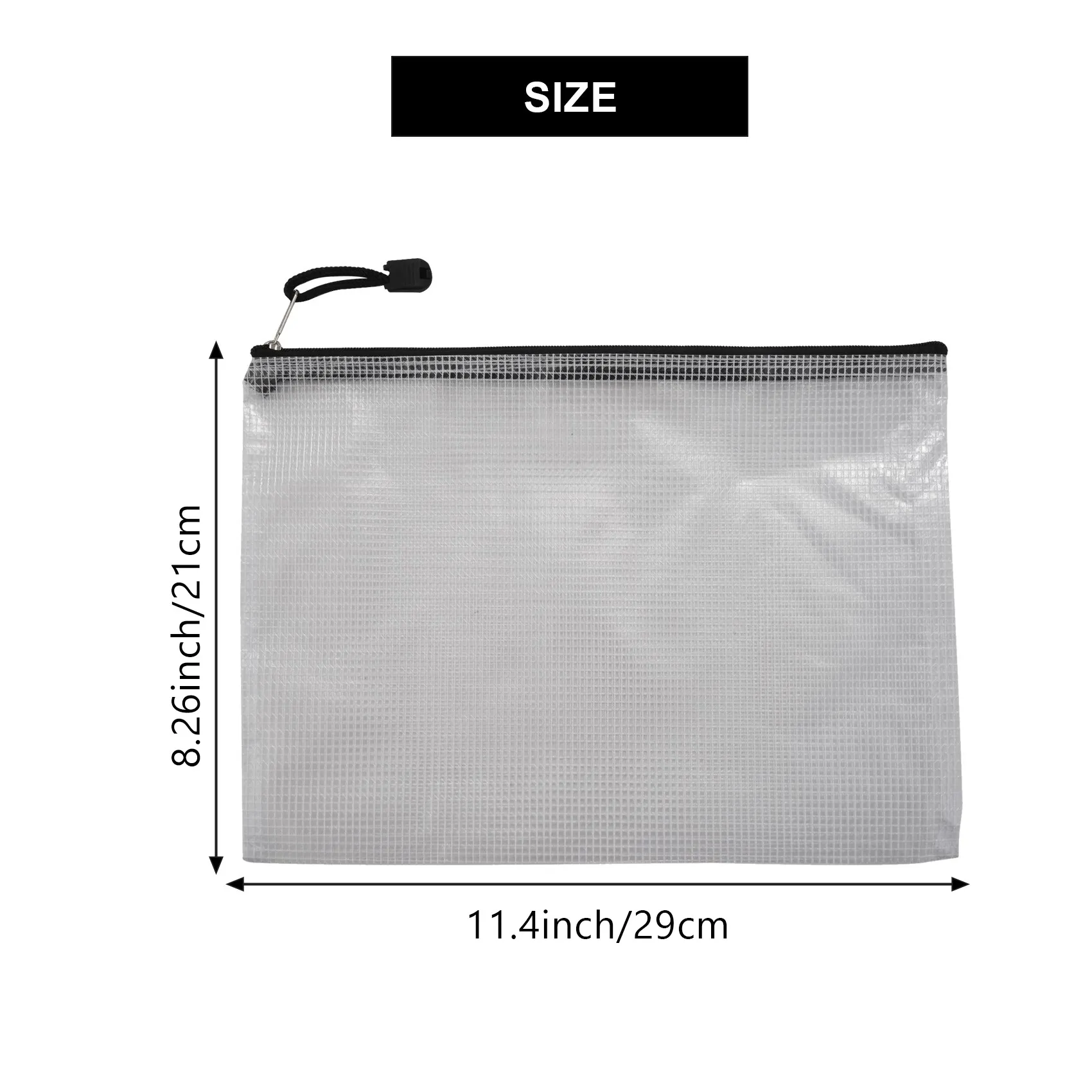 20Pcs B5 Zipper Document Pouch, Zippered File Bags, Storage Bags for Office School Home Travel,11.4 X8.2 Inch