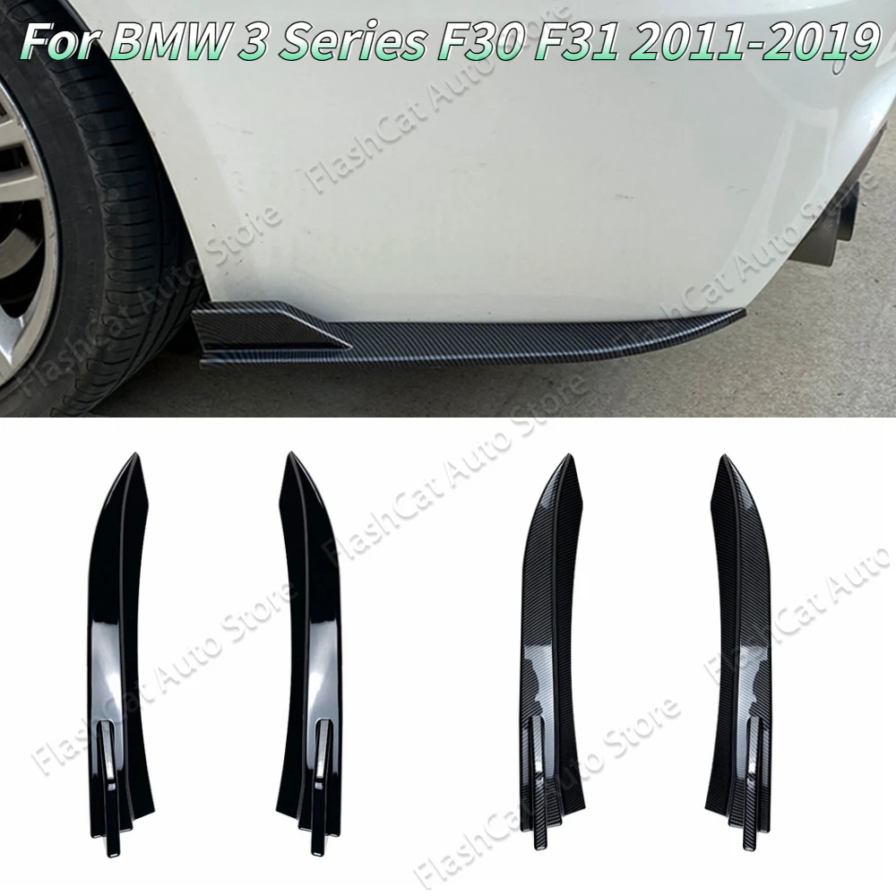 Rear Bumper Lip F30 F31 Sedan/Touring M Sport Diffuser Side Splitters Body Kit Tuning For BMW 316i 318i 320i 325i 330i 2011-2019