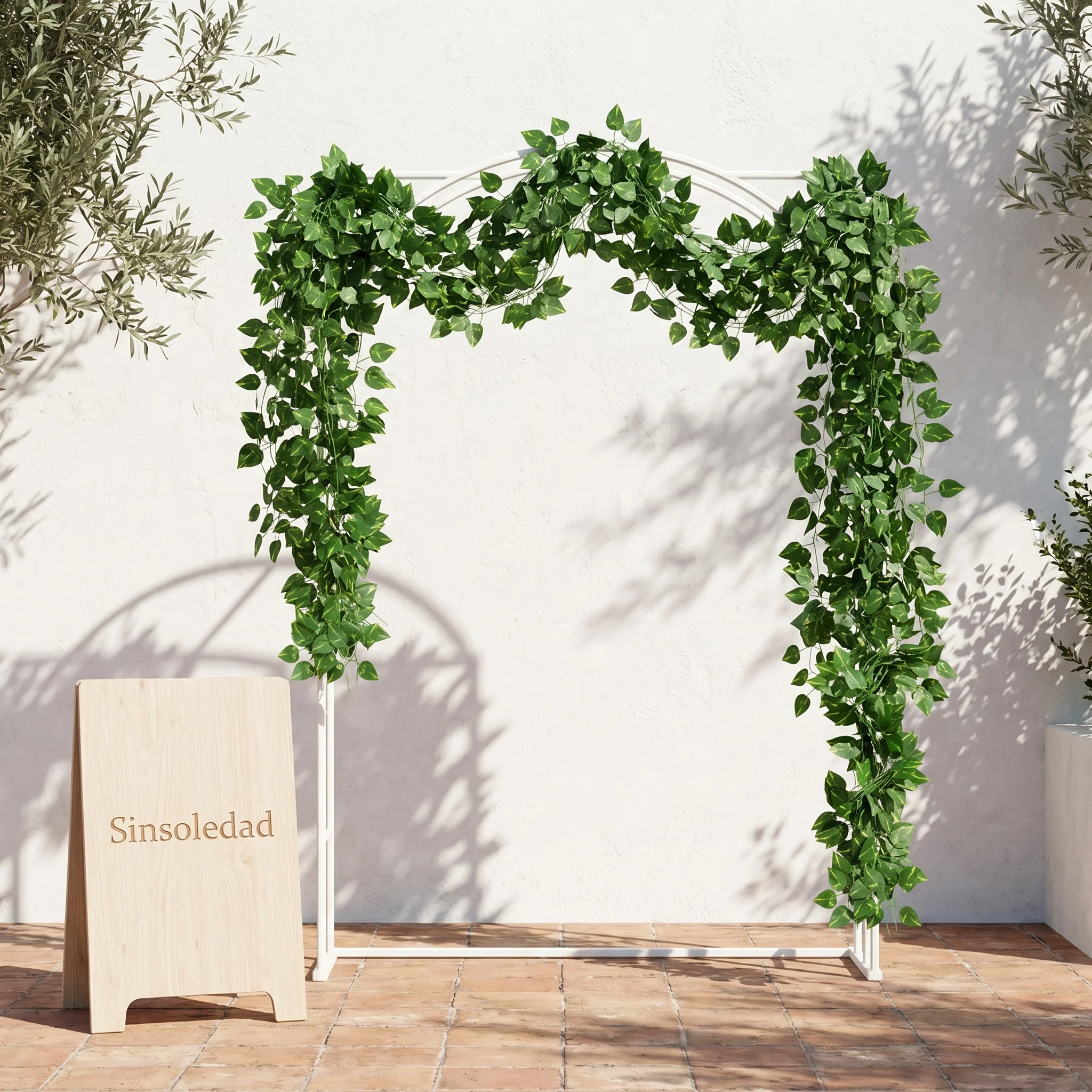 24 Pack 57.6m/2267inch Fake Greenery Hanging Garland Ivy Leaf Plants Vine Leaves Fake Flowers Foliage for Wedding Bedroom Decor