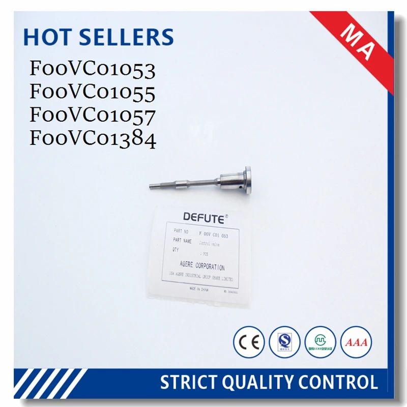 F00VC01053 F00VC01055 F00VC01057 F00VC01384 F00VC01329 diesel engine common rail fuel injector control valve set For Bosch