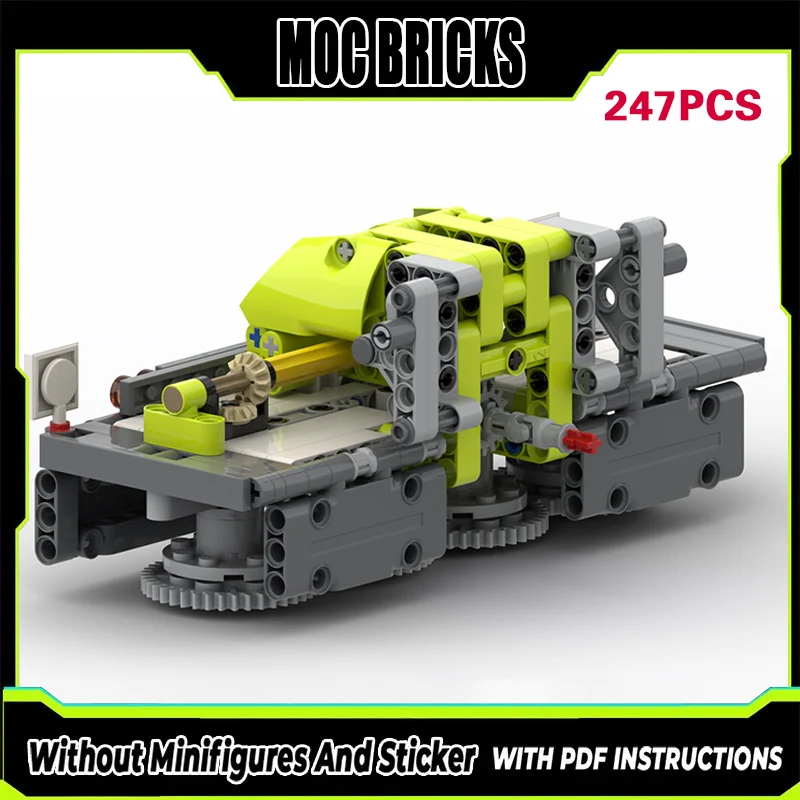 

City Car Model MOC Building Bricks Classic Agricultural Front Mower Modular Technology Gifts Holiday Assemble Children Toys Suit