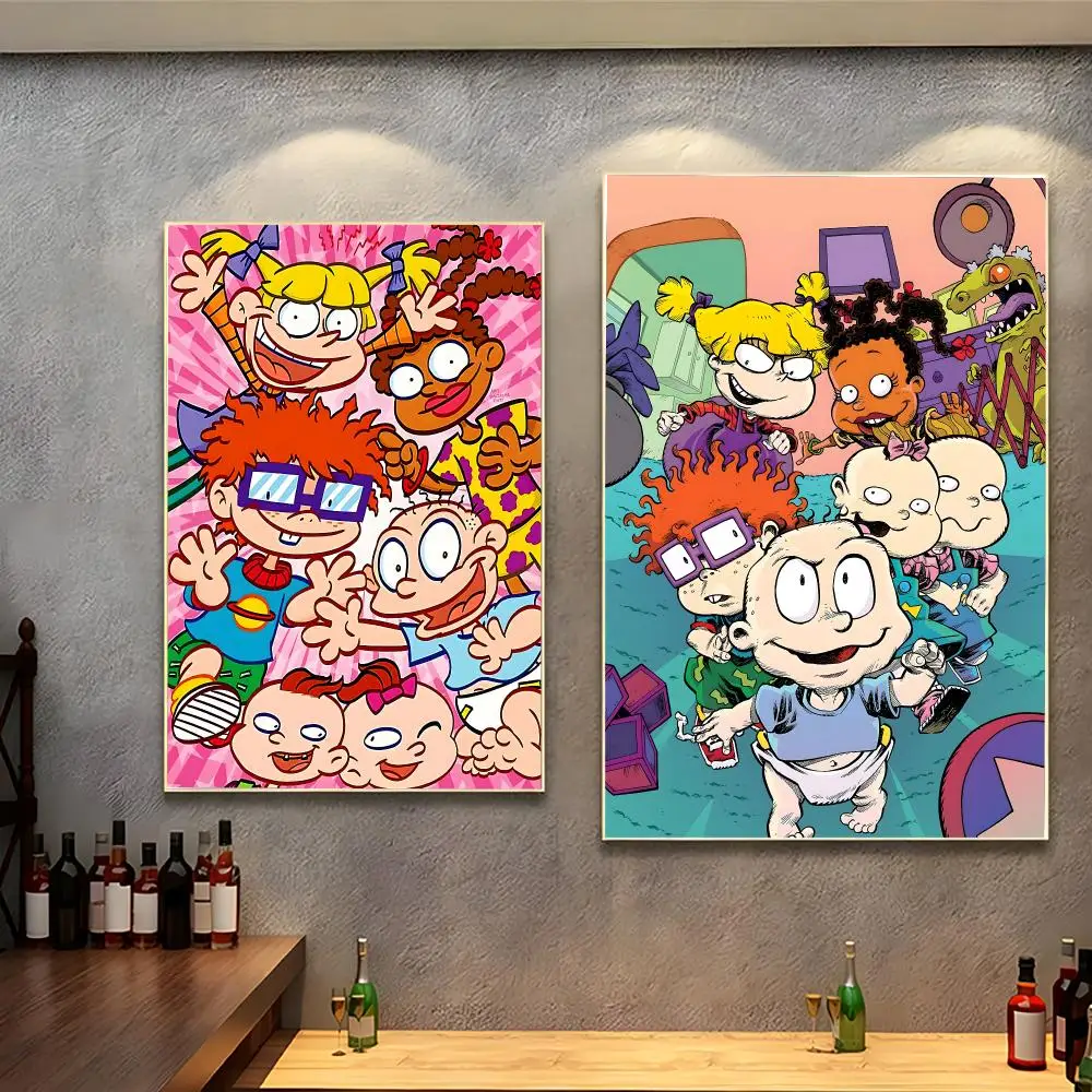animation cartoon R‑Rugrats Poster Modern Indoor Wall Decor & Aesthetic Home Space Design