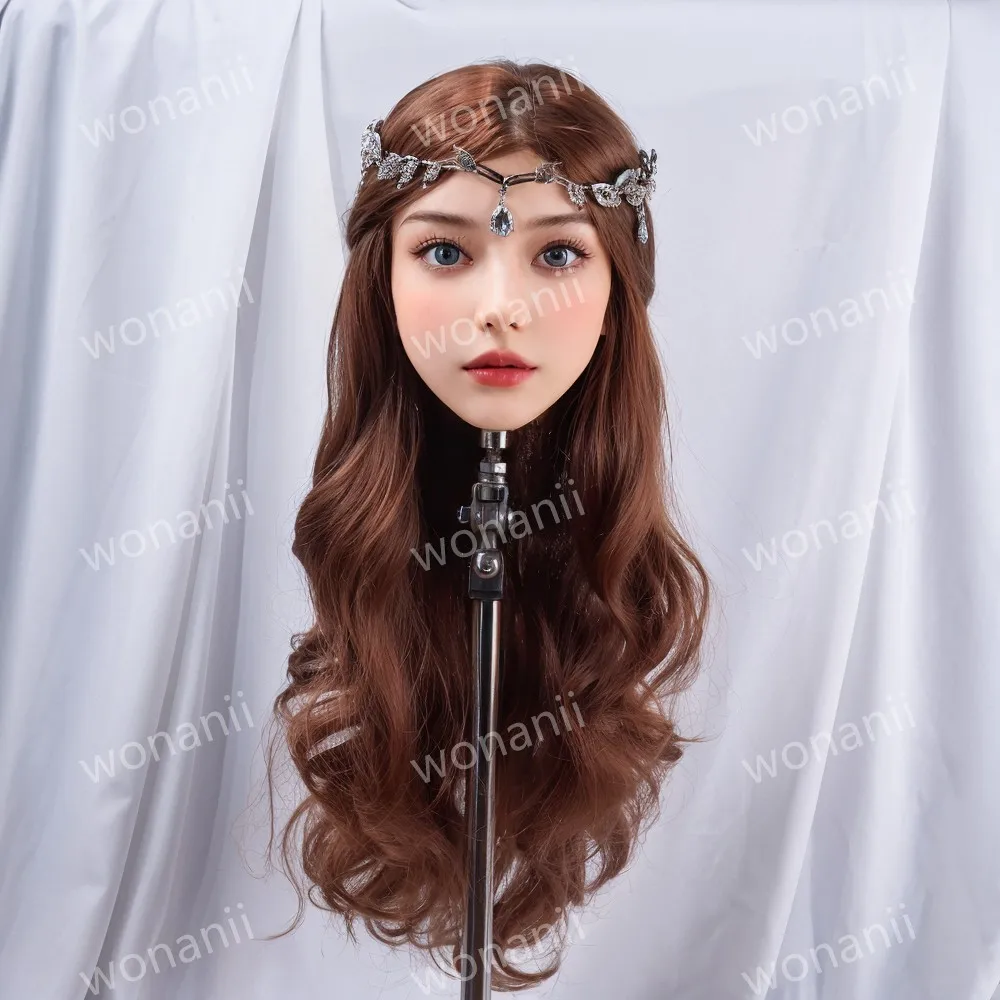 قالب الرأس، يستخدم لتصفيفة شعر شخصيات الرسوم المتحركة، يرسل عشوائيًا، نماذج رأس أنثى، مادة TPE، هدية عيد الميلاد