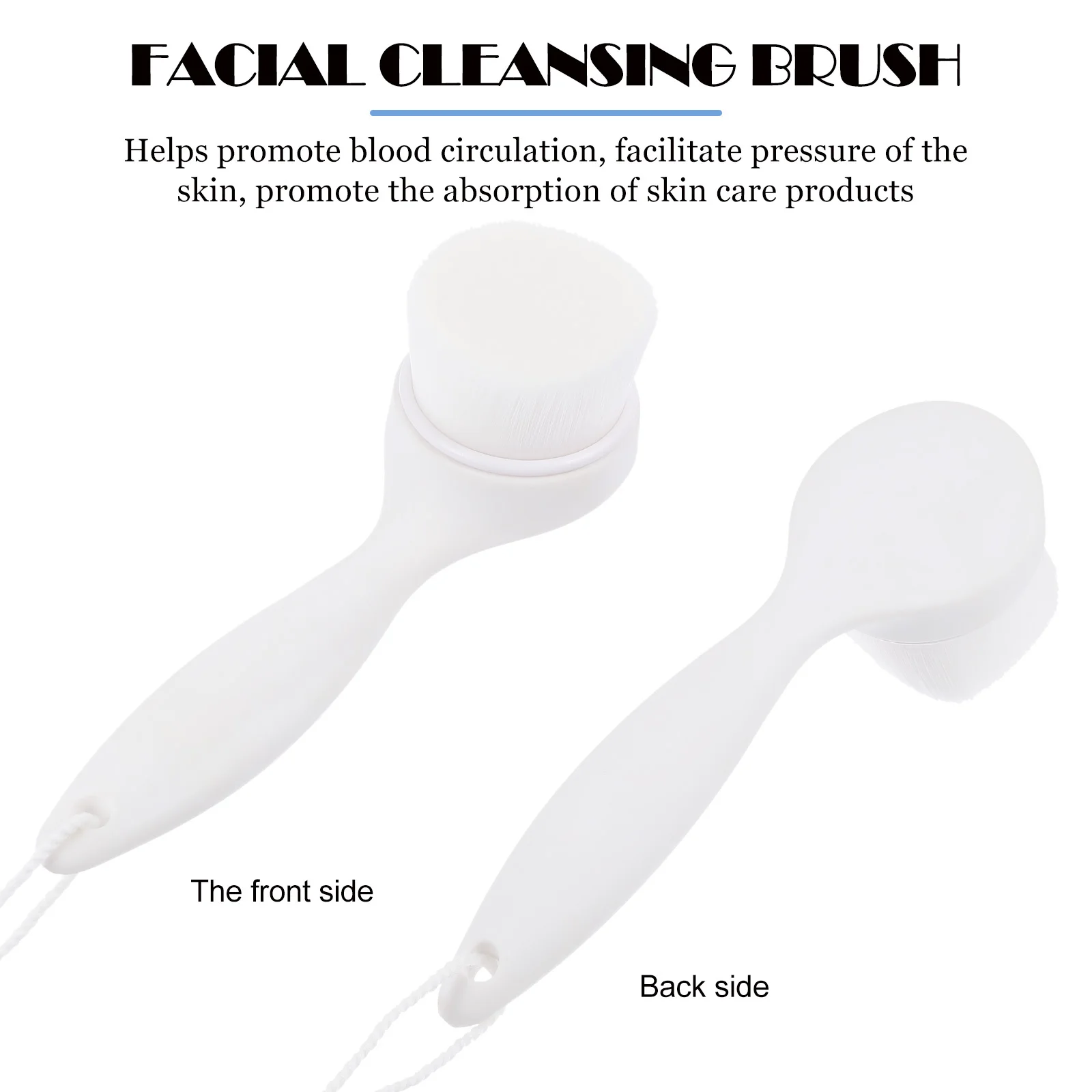 Plastic gezichtsborstel Handheld gezichtsreinigingshulpmiddel Handmatige diepe poriën Schone exfoliator Gezichtswas Scrubber Huidverzorgingsborstel