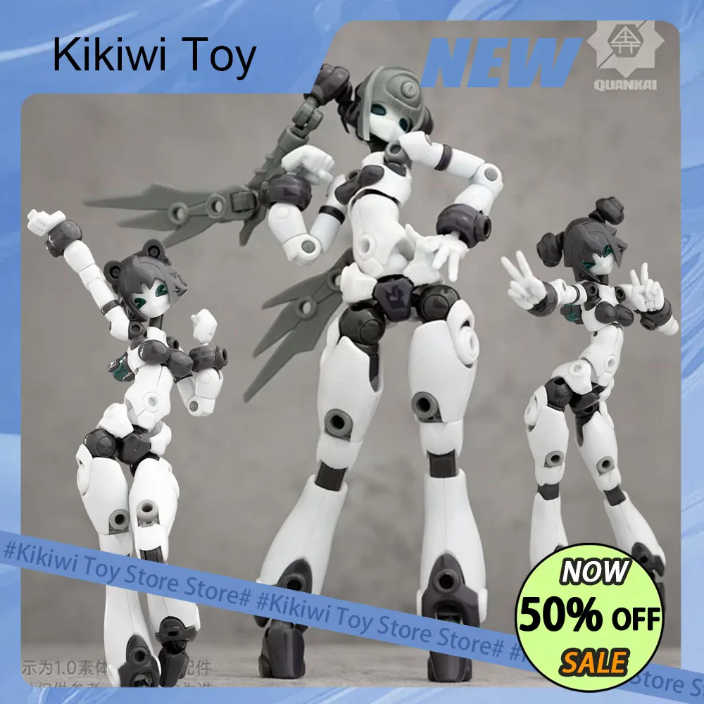 

New QUANKAI Studio Mecha Girl QK-ST-002 Gene Interferon Action Figure Assembly Model Pvc Collection Statue Ornament Toys Gifts