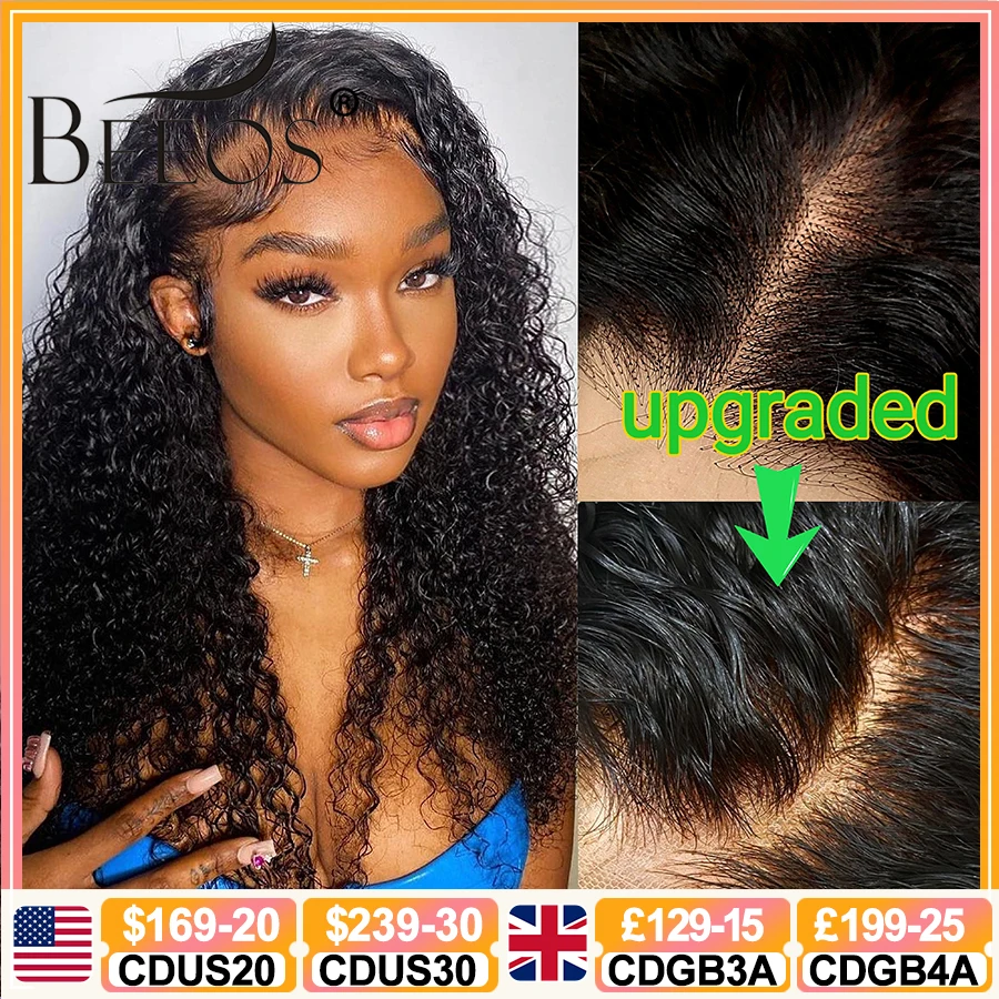 

BEEOS Upgraded 2.0 Tiny Knots 13x6 Full Frontal HD Lace Wigs Skinlike HD Lace Bye Bye Knots 5x5 13x4 Water Wave Wigs For Women