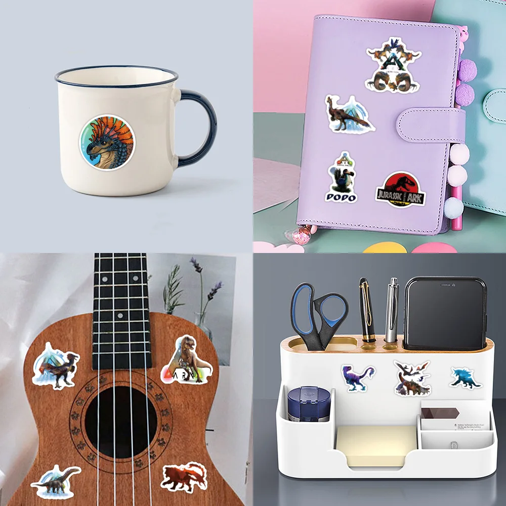 62PCS Kawaii Ark Survival Evolved Aufkleber Spielzeug Koffer Wasser Tasse Roller Notebook Handy Dekorative Aufkleber