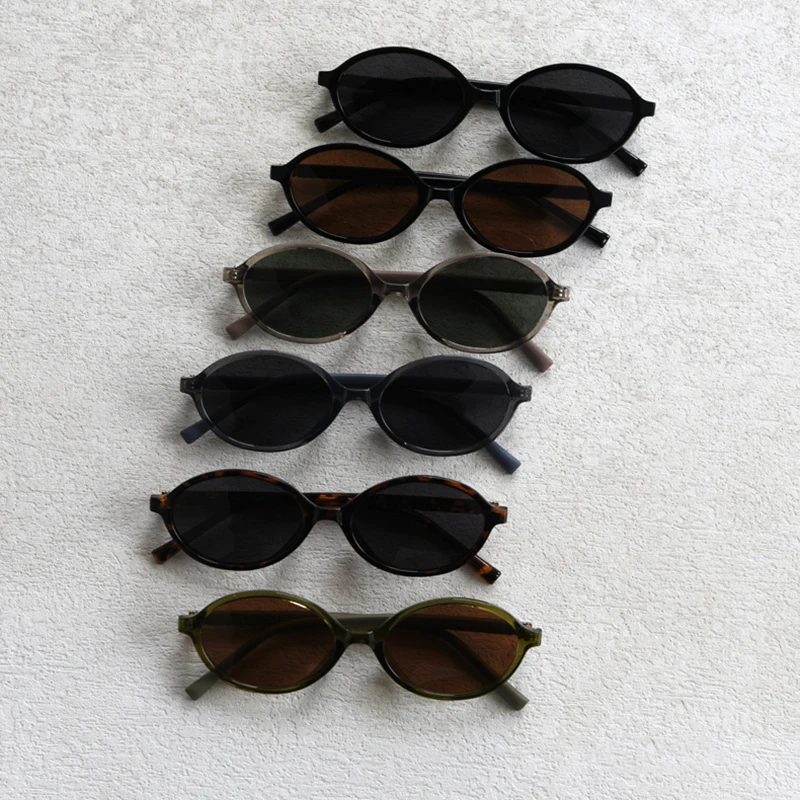 Peekaboo Kleine runde Sonnenbrille, polarisiert, für Herren, koreanischer Stil, Unisex, ovale Sonnenbrille für Damen, Retro, Vintage, TR90, Acetat, für Herren – Detail 1