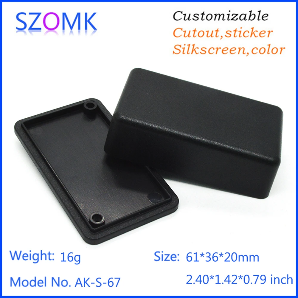 High quality szomk small plastic distribution box (20Pcs) 61*36*20mm enclosure electronics switch box electronic project box