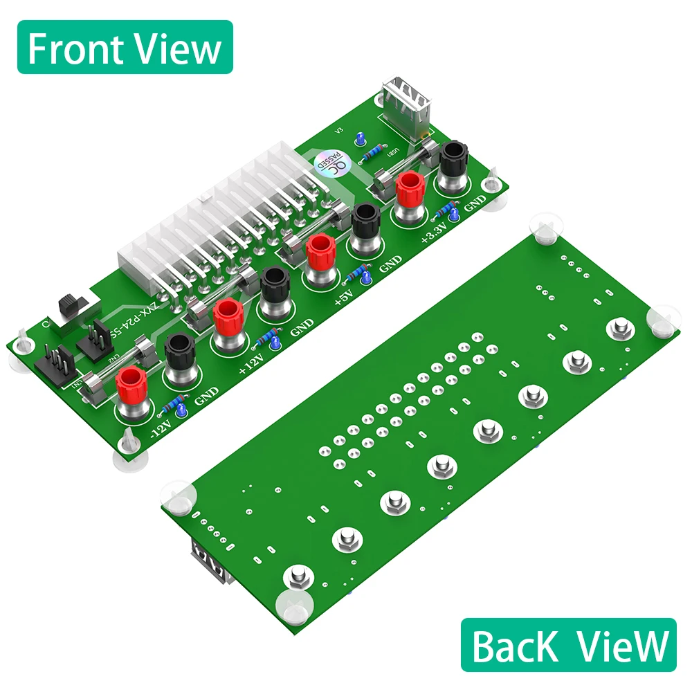 20pin/24 Pins ATX Benchtop PC Power Breakout Adapter with USB 5V port