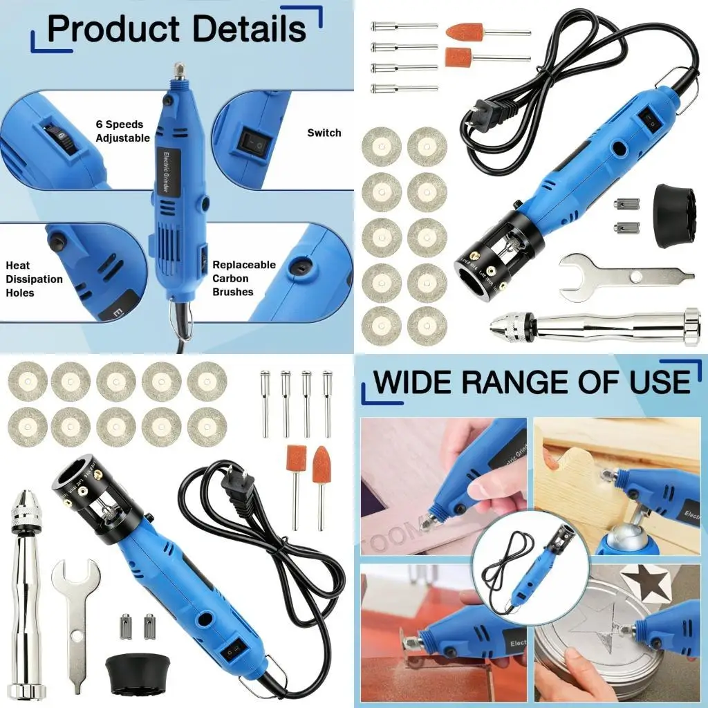Corded Electric Welding Electrode Sharpener with Direct Power Control and Guided Head for Welding Tip Preparation, 110 V M4YD