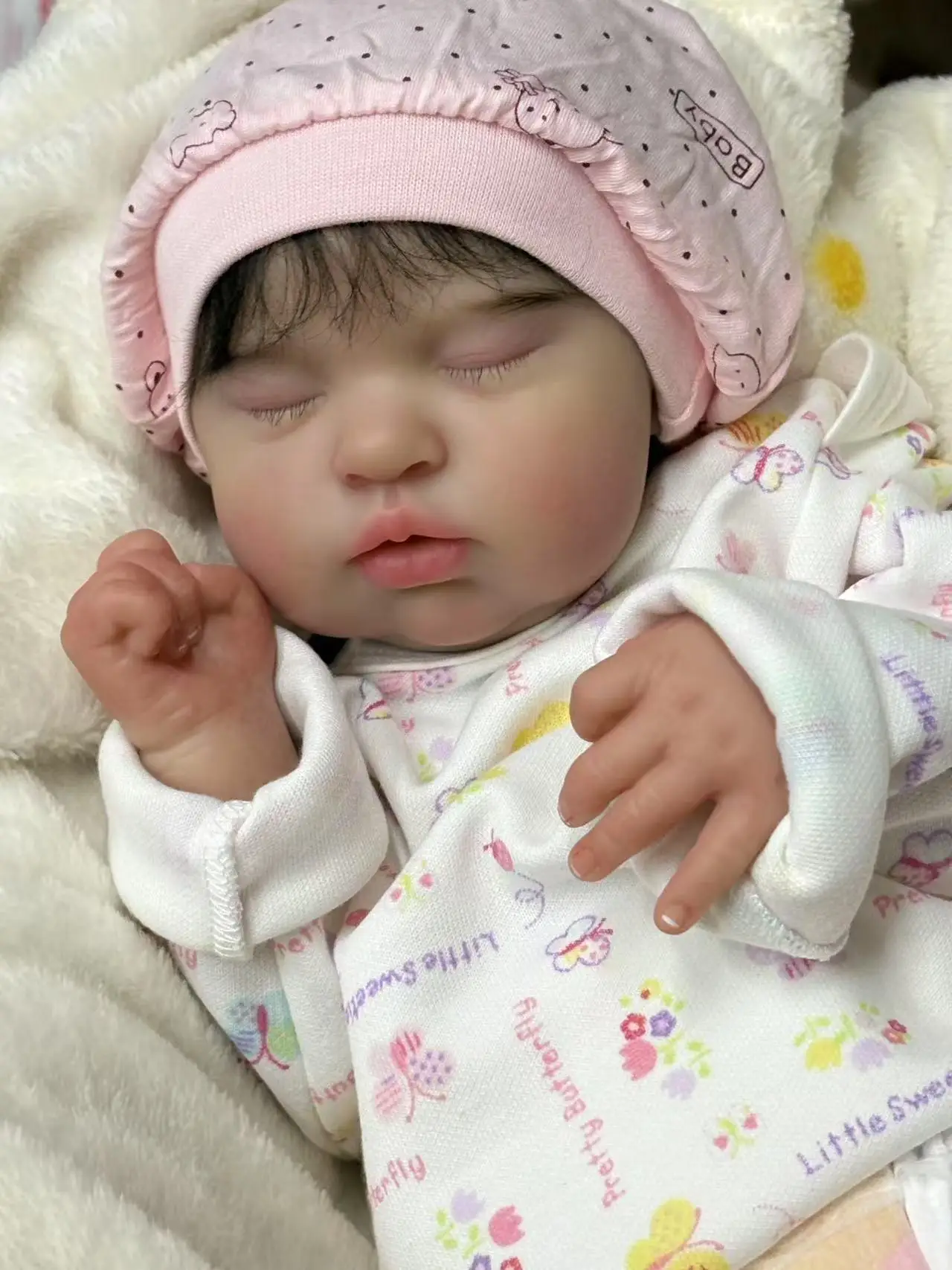 

FBBD индивидуальная ограниченная поставка 19-дюймовый Тедди Reborn Baby с укорененными волосами, уже готовая кукла, рождественский подарок