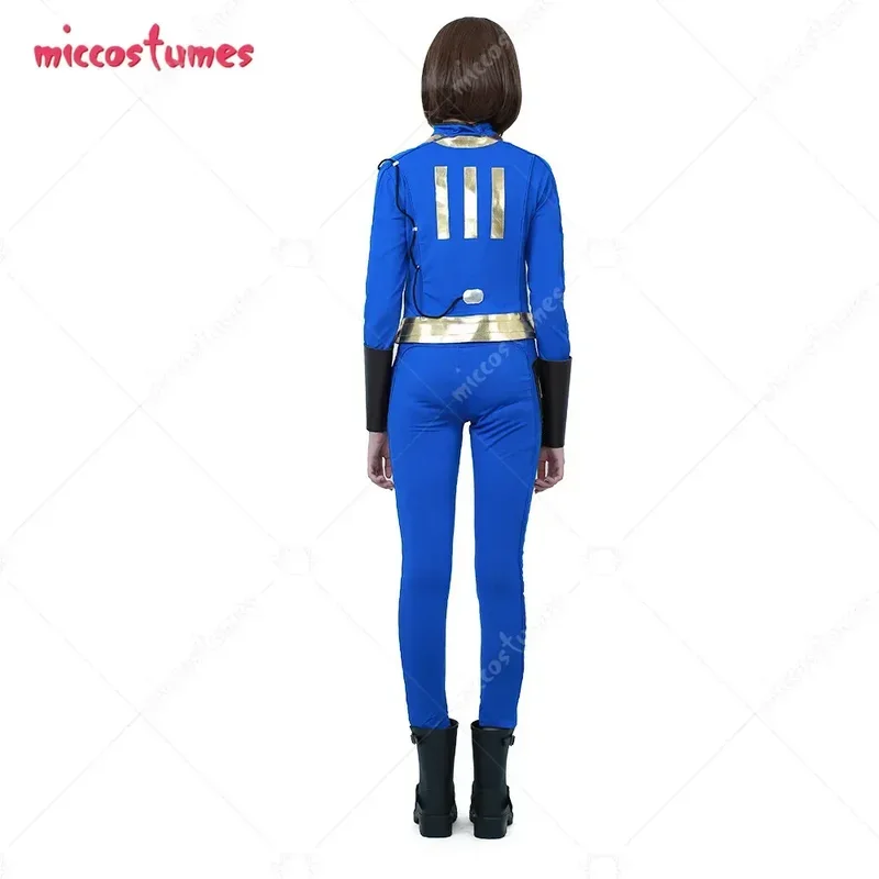 Miccostumes Women's Nora Cosplay Costume Adult Vault Jumpsuit Two-Piece Suit Jacket Pants image 2