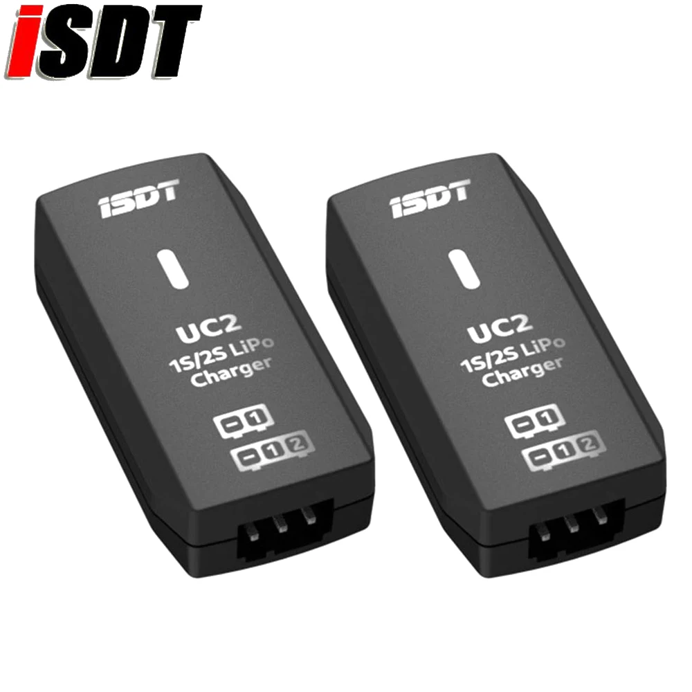 ISDT UC2 1S/2S LiPo Smart Battery Balance Charger USB Type-C Input Port XH2.54 Balance Port Direct Charger