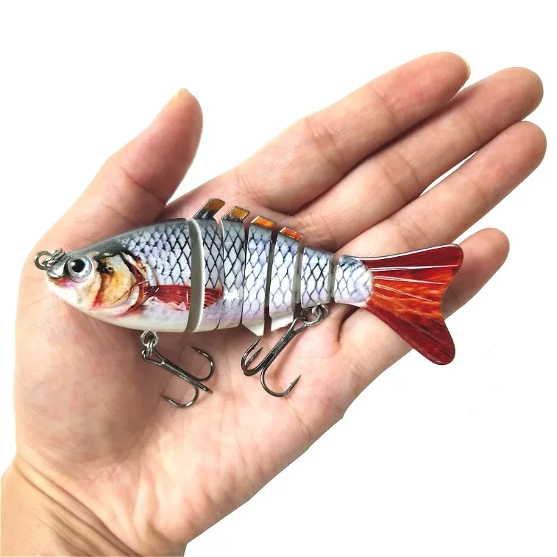 

10cm 15g 7-segement Swimbait Pike Wobblers Crankbait Fishing Lure Multi Jointed Hard Bait Musky Sinking Isca Artificia