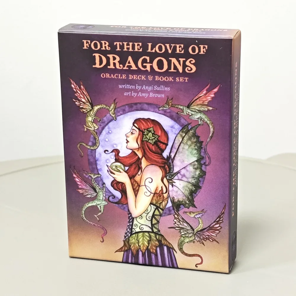 10.4*7.3cm For The Love of Dragons Oracle Deck 44 Pcs Cards