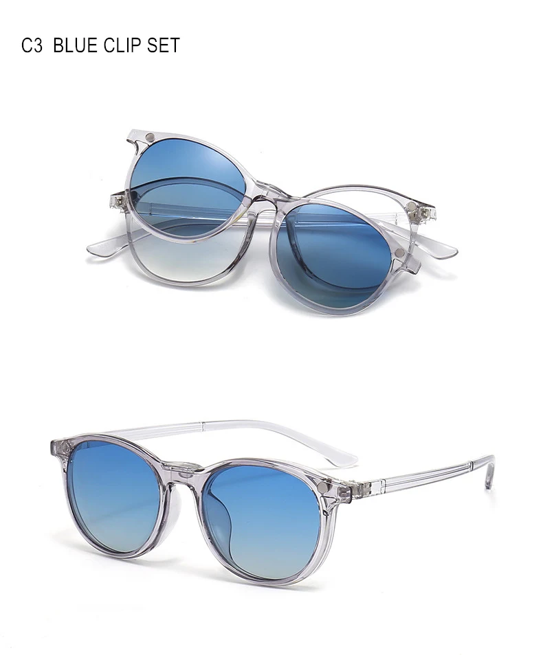 Sonnenbrillen-Clip und Myopie-Brille für Sphäre -0,5 bis -10 Männer Frauen transparenter Rahmen verschreibungspflichtige Brille für Kurzsichtigkeit oder Hornhautverkrümmung F588 – Detail 17