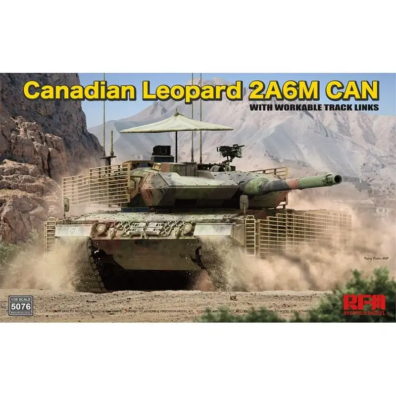 

RYEFIELD MODEL RFM RM-5076 1/35 Canadian Leopard 2A6M CAN - Scale Model Kit