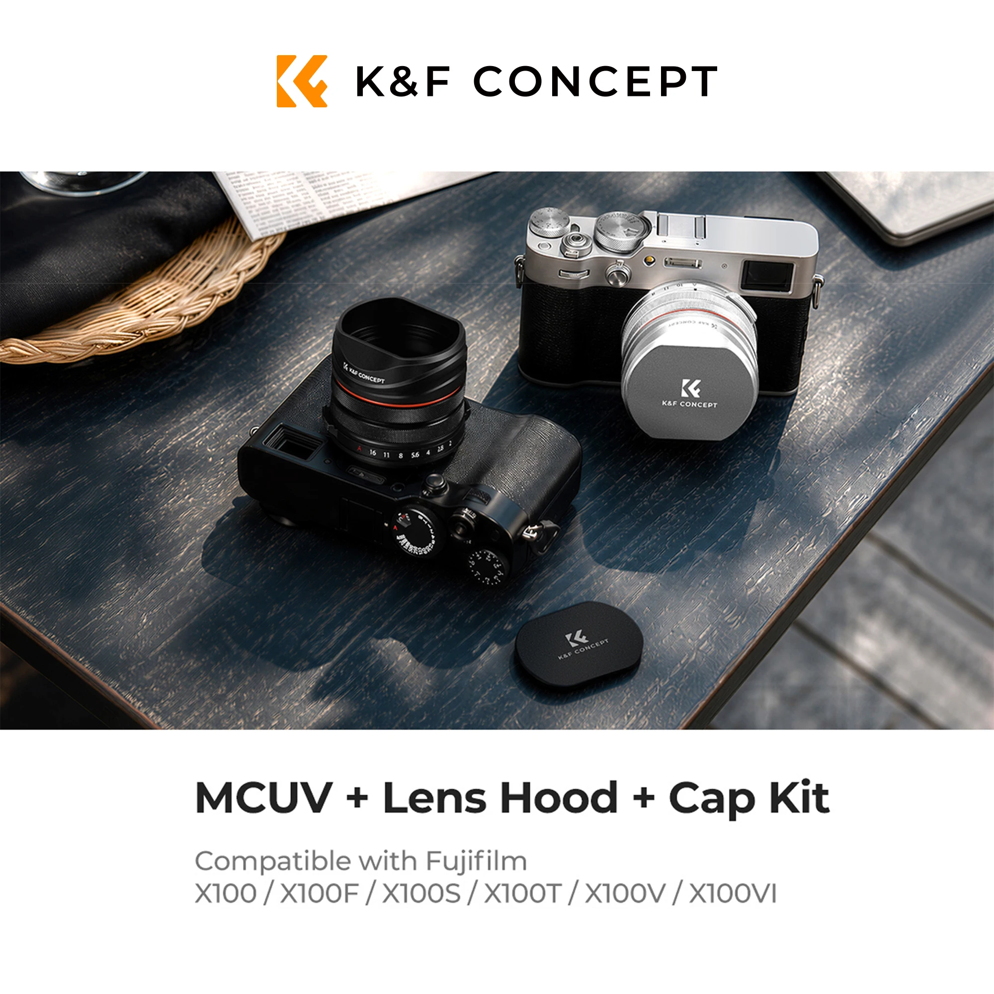 Lens Cap Vintage - Kit de Filtro de Lente MCUV
