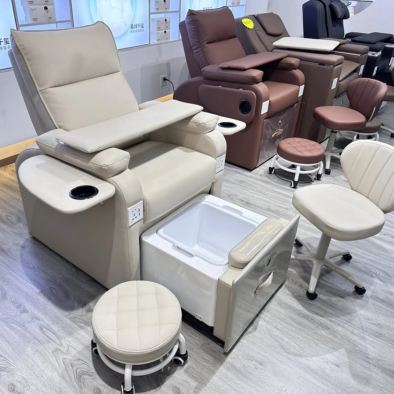 

Foot Spa Nail Salon Foot Spa Chair Adjustable No Plumbing Needed Fauteille Pour Pedicure Foot Spa Chair Silla De Pedicura