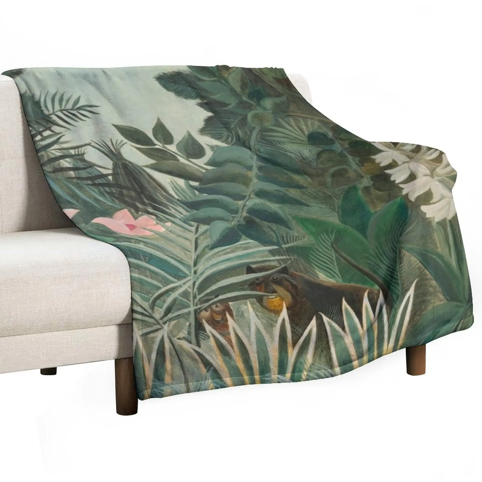 Henri Rousseau - The Equatorial Jungle Throw Blanket Blankets For Baby warm winter Luxury Brand Decoratives Blankets