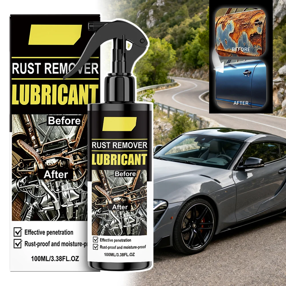 Car Rust Remover For Wheel Hub Metal Parts No Scrubbing Or Sanding Needed Kitchen Faucet Surfaces Cleaning