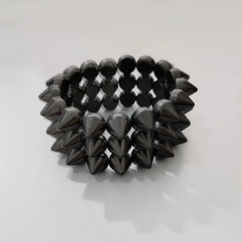 Vintage Triple Layer Stud Spiked Y2K Punk Bracelet