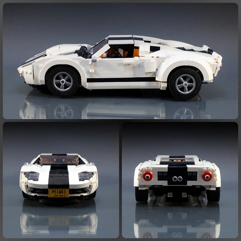 1254pcs New MOC-104681 White Super Sports Car Compatible 10295 Blocks Bricks Educational Puzzle Toys Birthday Gifts