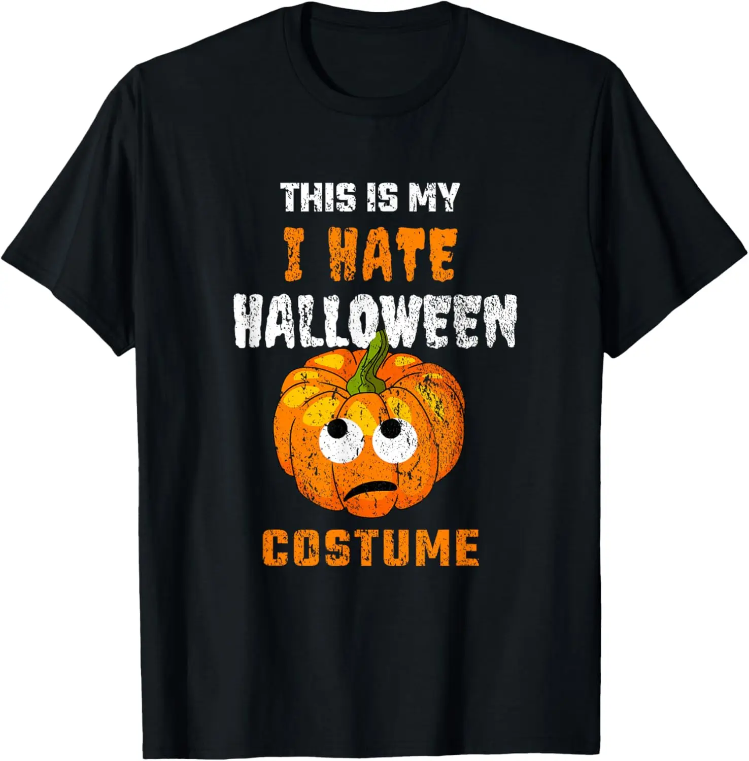 Funny Anti Costume I Hate Halloween T-Shirt