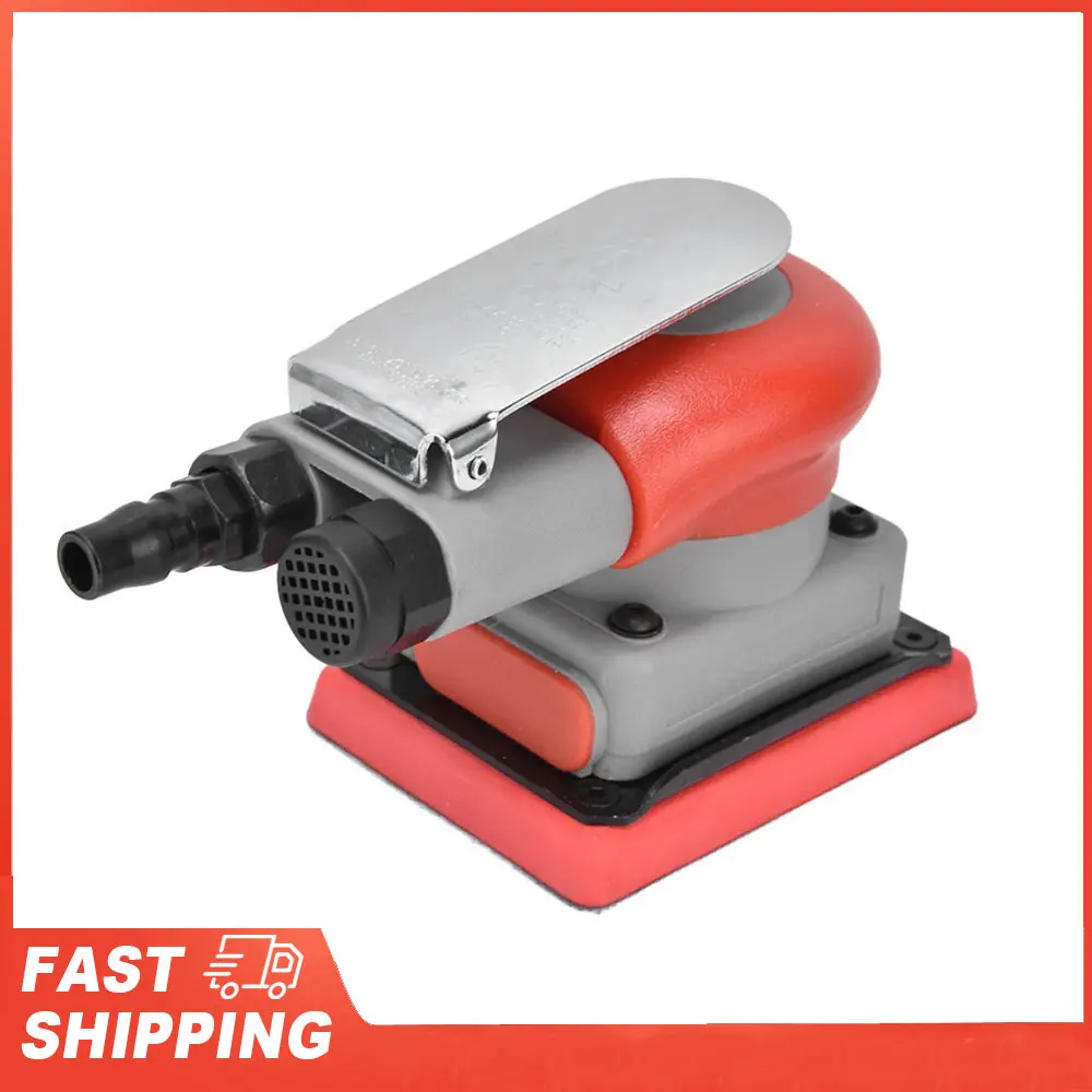 KP-6793 Pneumatic Grinder Pneumatic Sander Alloy Steel Air Squares Sanding Machine Sandpaper Machines for Wood 75x100mm