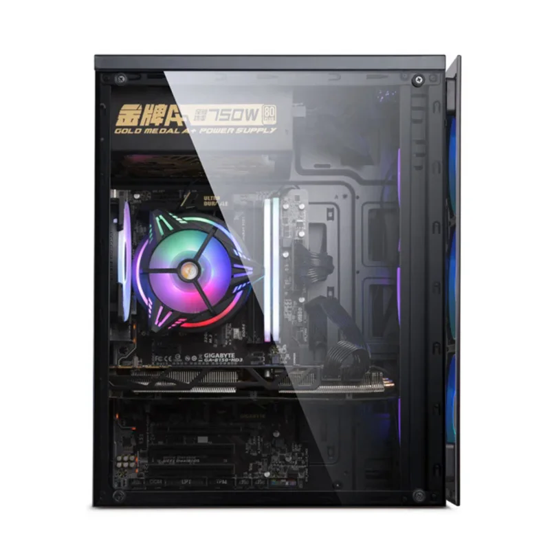 Game Desktop Host Core I7 Cpu 256G Ssd Voeding Pc Gaming Desktop Computer Kantoor Desktop