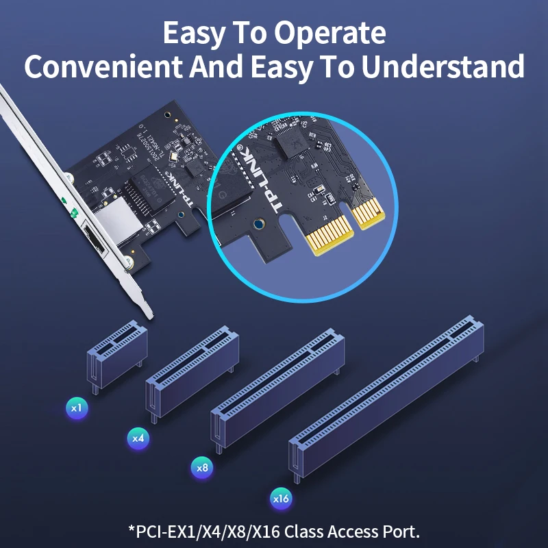 TP-Link 2.5G PCIe بطاقة الشبكة 2.5Gbe إيثرنت واجهة محول 10/100M/1G/2.5Gbps نيك متوافق مع ويندوز/لينكس TL-NG421