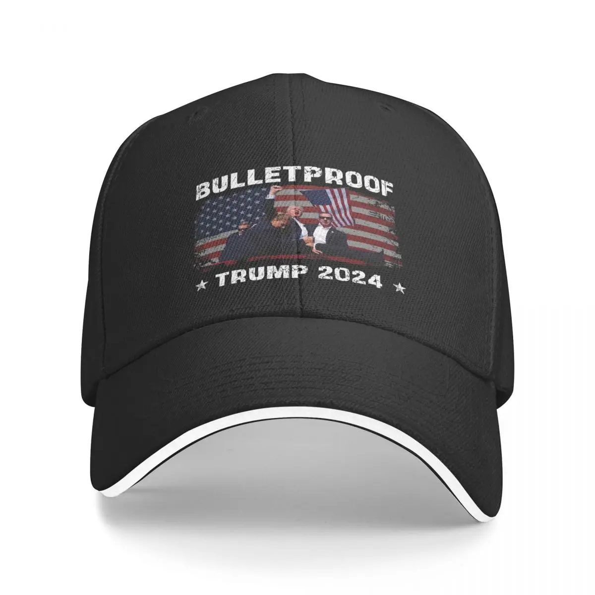 BULLETPROOF TRUMP 2024 Outfit Men Women Baseball Cap Hats Cap Casual Outdoor All Seasons Travel Adjustable Sun Cap