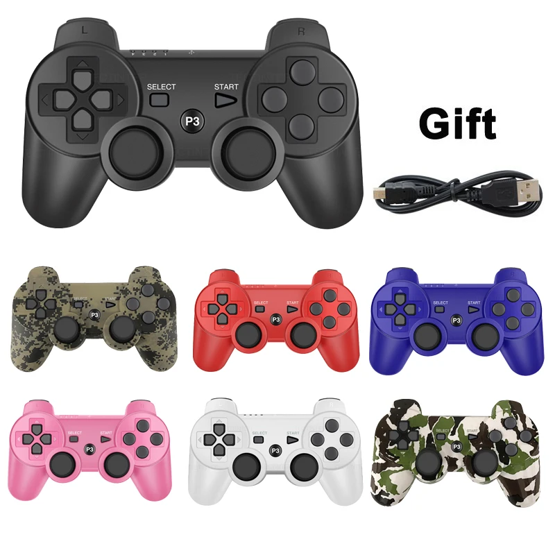 Per SONY PS3 Controller Senza Fili di Bluetooth Gamepad per Play Station 3 Console Joystick per Dualshock 3 Controller SIXAXIS Controle Per PC