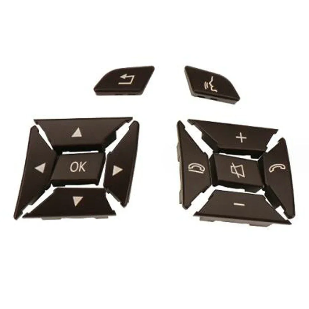 Switch Button Cover 26) Superior Quality Brown Steering Wheel Switch Buttons for Mercedes W204 W212 C200 E260 E320