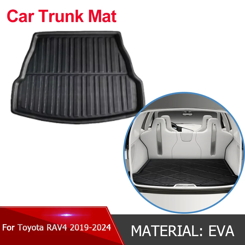 

EVA Car Accessorie Rear Boot Cargo Liner Trunk Floor Mat Carpet Tray Mats Pad Mat Carpets For Toyota RAV4 50 XA50 2024 2023 2022