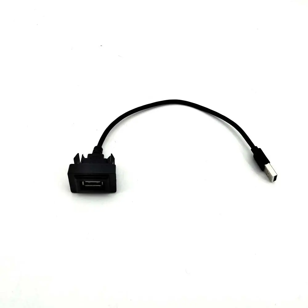 Car Dash Flush Mount USB Port Panel Extension Cable Adapter For Toyota RAV4 Vios