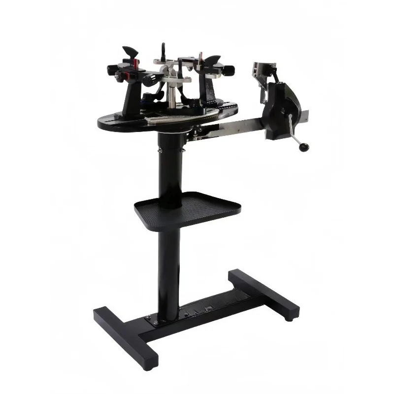 Hand-cranked vertical wire pulling machine badminton racket tennis racket dual-purpose threading and winding machine