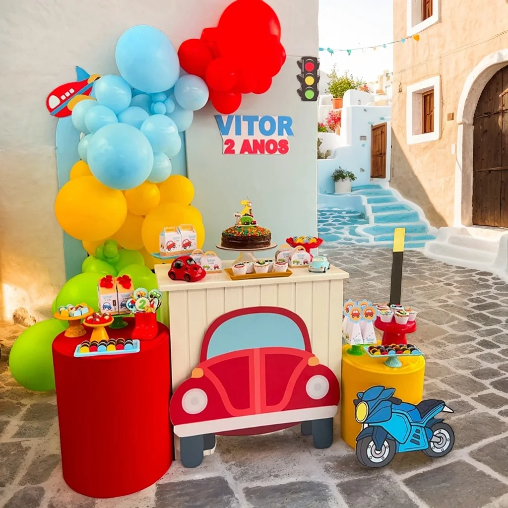 1set Happy Birthday Celebration Party Dekoration Ballon Set in Rot Gelb Blau Latex Ballon Bogen Geeignet für Baby Dusche