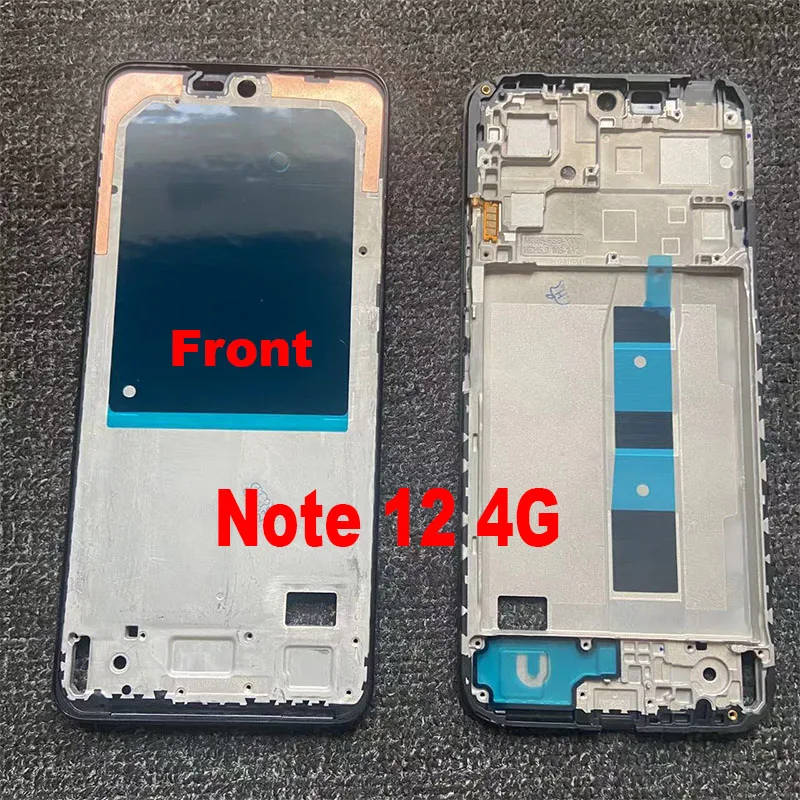 For Xiaomi Redmi Note 12 4G Middle Frame Housing Case Middle Frame Bezel Middle Plate Replacement