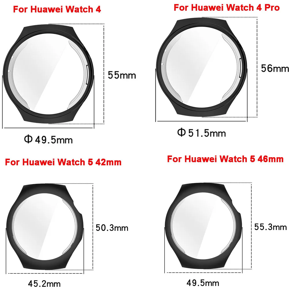 BEHUAสําหรับHuawei Watch 4/4 Pro Smartwatch ProtectorสําหรับHuawei Watch 5 42 มม.46 มม.ป้องกัน