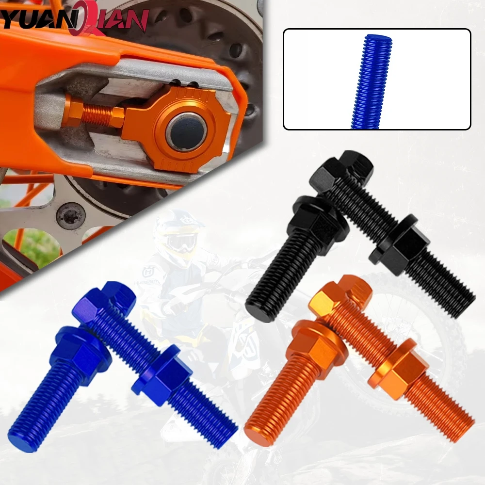 For 690 790 890 950 990 1090 1190 1290 ADVENTURE DUKE ENDURO SMC R 2004-2023 Motorcycle Rear Axle Blocks Chain Adjuster Bolt