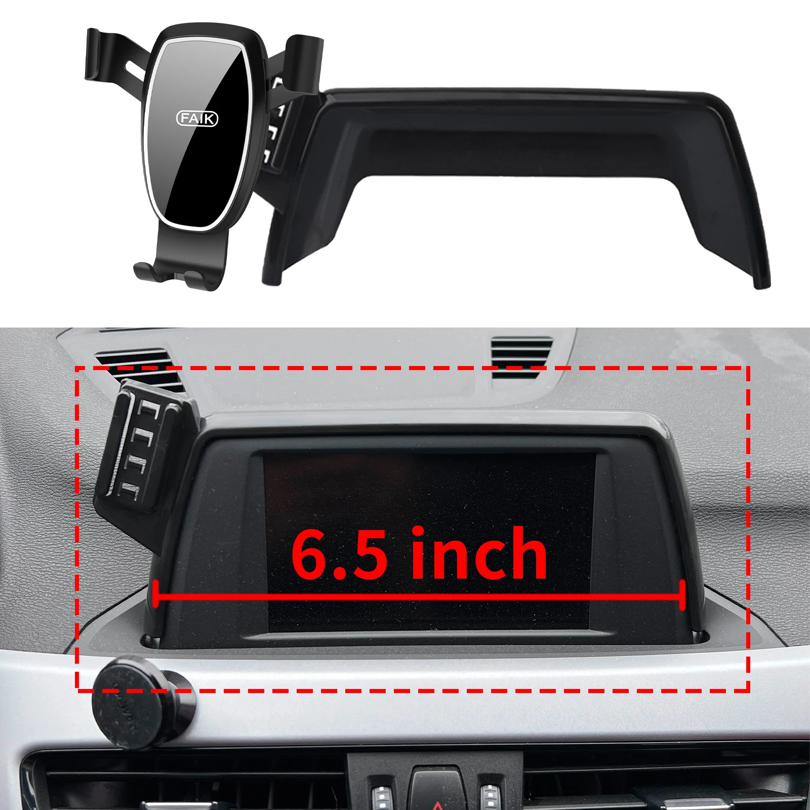 

fit for BMW X1 2016 2017 2018 2019 F48 6.5/8.8in Navigation Bracke Screen Base Phone Holder Mount Car ​​accessoires