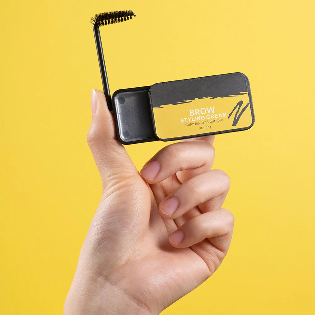 طقم مكياج للحواجب مكون من قطعتين من كريم الحواجب والصابون والشمع الذي يحمل الشكل #1