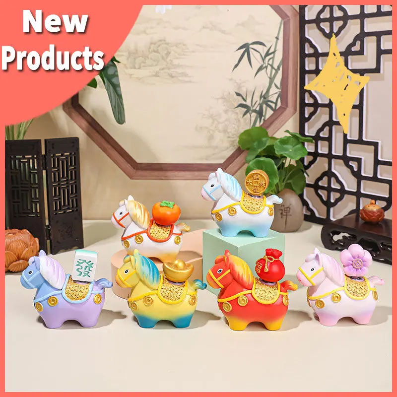 Little Horse Fu Fu Spinning Fun Fun Decorative Item Desktop Creative Decorative Item Student Gift Zodiac Decorative Item Temple