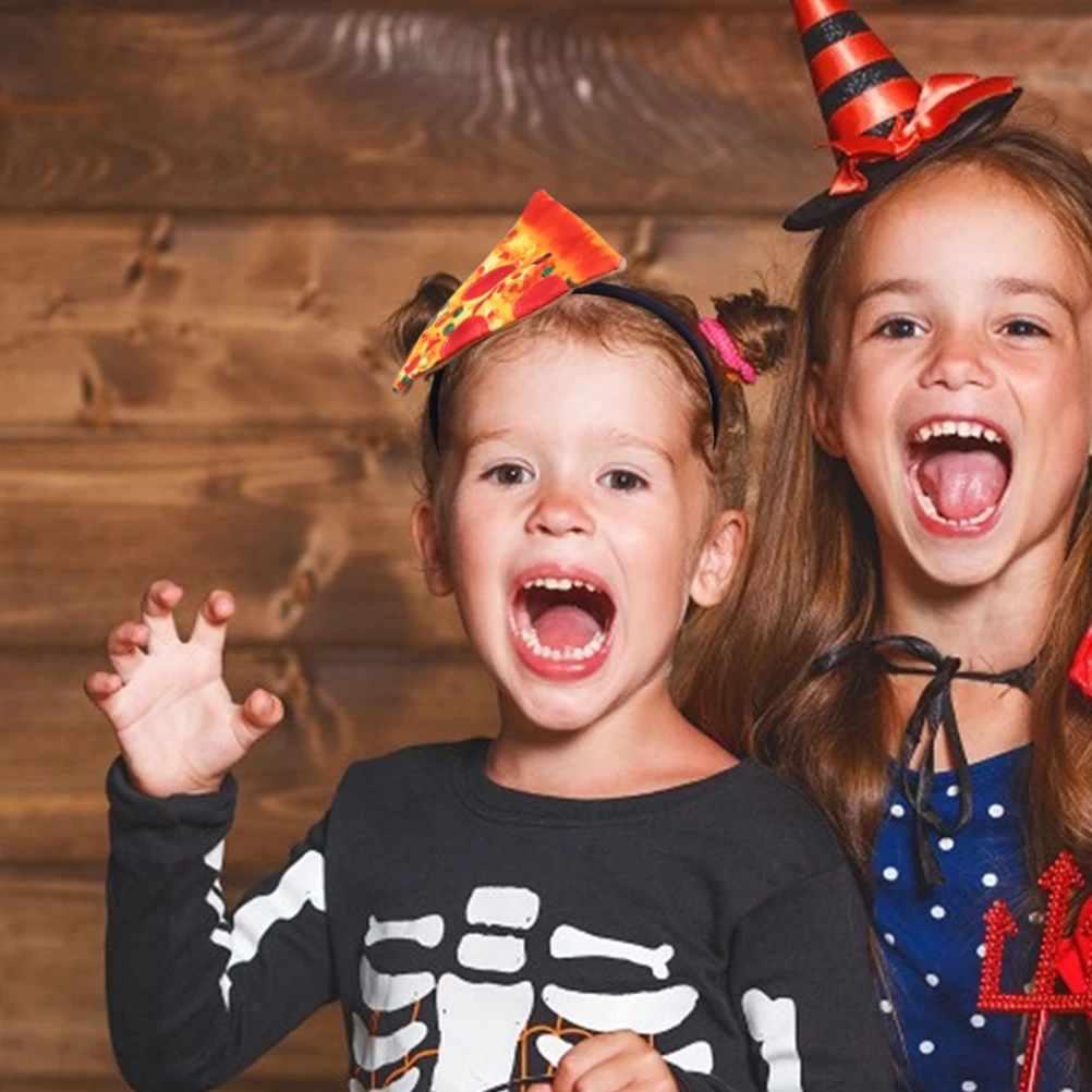 

3pcs Halloween Decorative Hairband Costume Party Accessory Pizza Headband Women Novelty Headdress Cosplay Accessories Adult