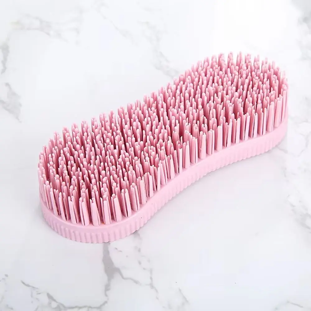 Colorful Horse Grooming Brush Equestrian Massage Tool Silicone Horse Accessories for Effective Cleaning Care Hard Bristle