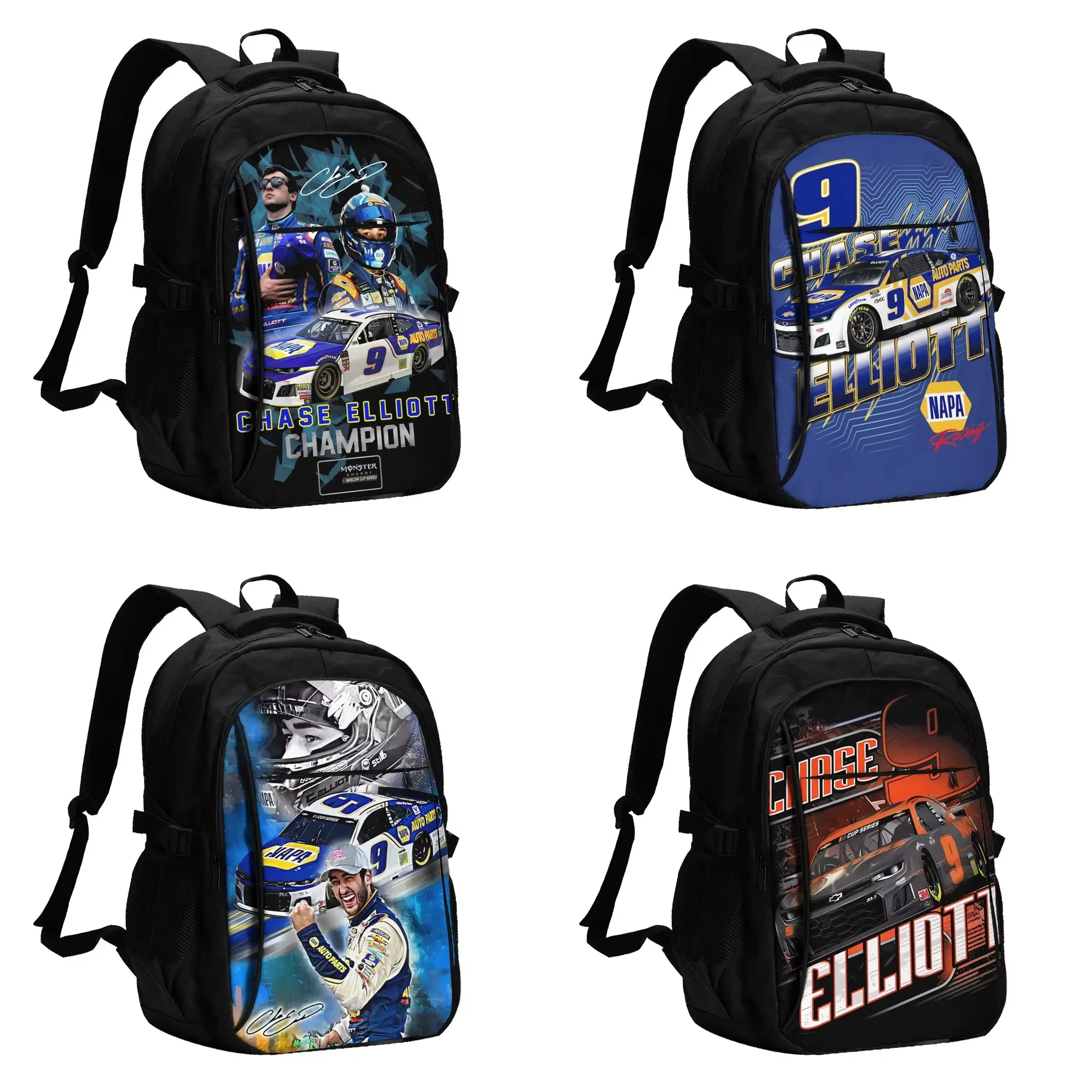 

Chase Elliott 9 Travel Laptop Backpack, Business Water Resistant Backpack with USB Charging Port, College Bag for Men & Women